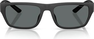 Emporio Armani Ea4267U Zonnebril - Heren - Accessoires - Zwart - Maat: 57 MM Nylon