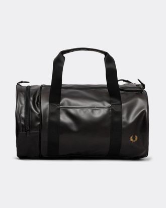 Fred Perry Winkel Voor Fred Perry Tonal Classic Barrel Polyester Zwarte/Gouden Crossbodytas