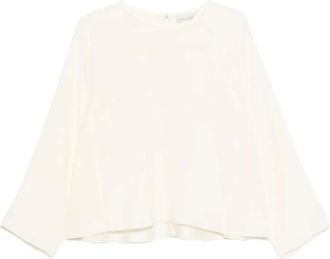Forte_Forte Blusa in seta - Bianco