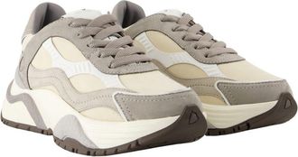 Philippe Model Womens Odeon Low Sneaker Gray Calfskin