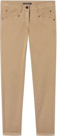 Luisa Cerano Slim-Fit Broek - Dames - Slim Fit Broeken - Bruin - 3XL - Broeken