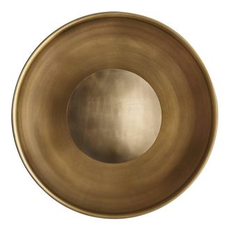 Industville Boston Round Metal Diffuser Wall Light in Metallic Gold | Size: Medium