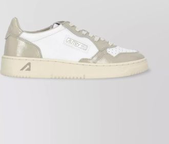 Autry leather sneakers women patent inserts