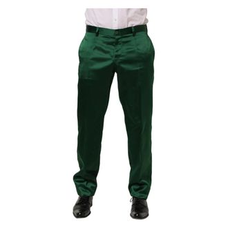 Dolce & Gabbana Dress Trousers - male - Dolce & Gabbana - Suit Trousers - Green - L - Trousers