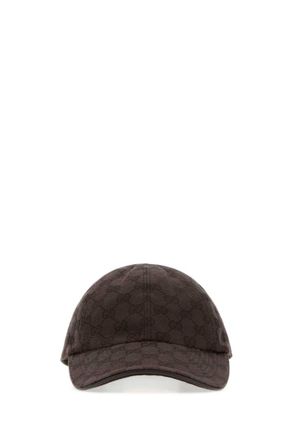 Gucci Brown GG Logo Baseball Hat