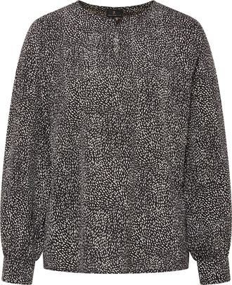 Dreimaster Dreimaster Blouse shirt Dames zwart en wit