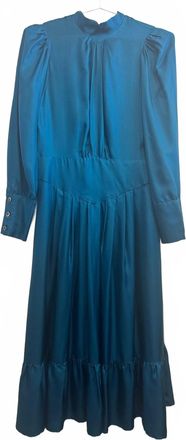 LA PRESTIC OUISTON Womens Princesse Midi Dress In Peacock