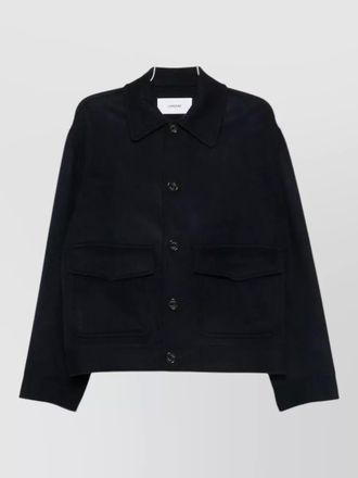 Lardini cashmere wool single-breasted coat