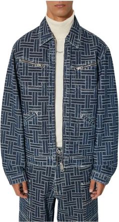 Kenzo Light Jassen - Heren - Spijkerjassen - Blauw - L - Jassen