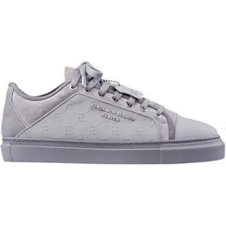 Benjamin Berner Sneakers, male, Gray, 10 UK, Monogram Logo Ice Grey Stylish Design