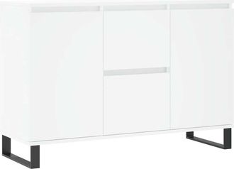 vidaXL Aparador De Madera De Ingenier&iacute;a Blanco 101,5x35x70 Cm Vidaxl