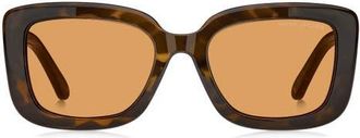 Marc Jacobs 53mm Square Sunglasses in Havana/Orange at Nordstrom