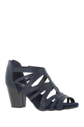 Easy Street Amaze Caged Heeled Sandal - Multiple Widths Available in Navy at Nordstrom, Size 7.5