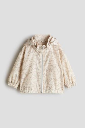 H&M Printed jacket in Light Beige/animals at Nordstrom, Size 18M