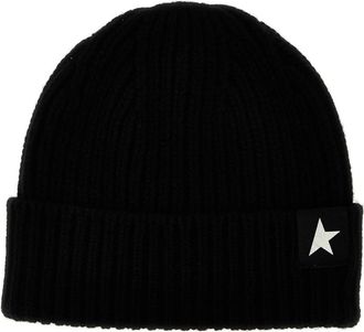Golden Goose Star Beanie - Heren - Hoeden - Zwart - L - Wol - Accessoires