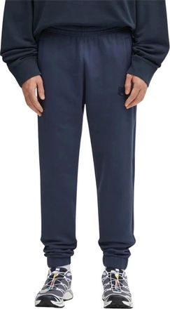 Maison Kitsun&eacute; Grote Vos Hoofd Patch Comfort Joggingbroek - Heren - Sweatpants - Blauw - M - Katoen - Broeken