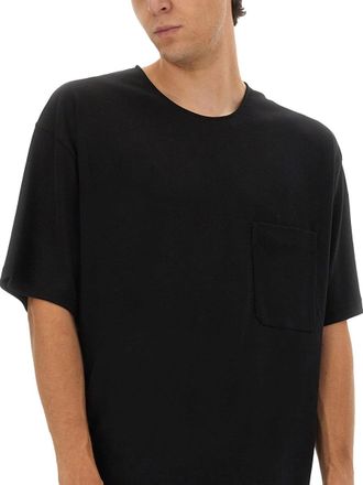 Christophe Lemaire Cotton-Silk Blend T-Shirt - Black