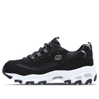 Skechers (WMNS) Skechers D lites Sneakers Black/Silver 11930-BLK