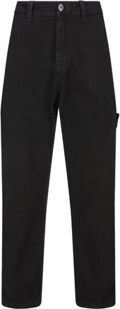 Stone Island Heren, Broeken, Zwart, Maat: W34 Katoen