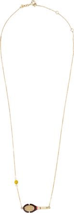 Aliita Yellow Gold Tennis Pelota Necklace