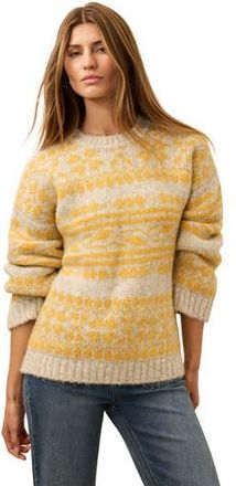 Faherty Powder Peak Alpaca Blend Crewneck Sweater in Glacier Oat at Nordstrom Rack, Size Large/x-Large