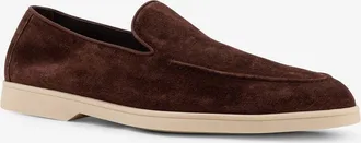 Doucal's Mens Reverse Suede Loafers Brown