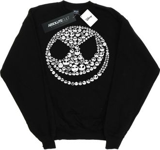 Disney Dames/Dames Nightmare Before Christmas Jack Skull Collage Sweatshirt (Zwart)