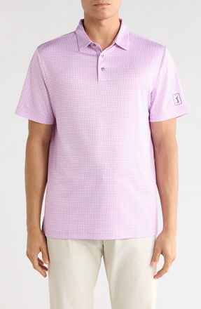PGA TOUR Short Sleeve Printed Polo in Pale Pansy at Nordstrom Rack, Size Xx-Large