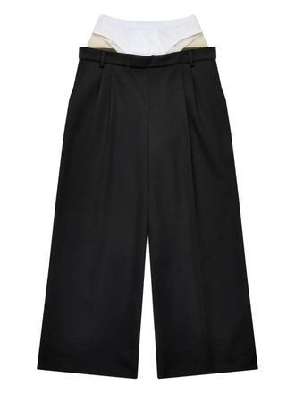 Duran Lantink tailored trousers - women - Virgin Wool/Spandex/Elastane - 38 - Black