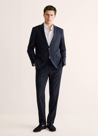 Mango Giacca completo Venecia 100% lana navy - Uomo - 48 - MANGO MAN