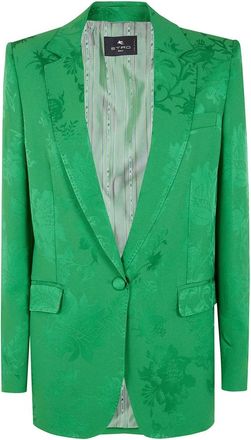 Etro Jassen, Dames, Groen, M, Double Breasted Jacket