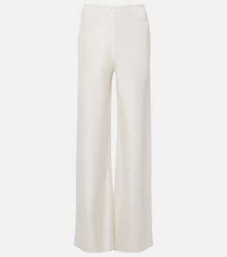 Poss&eacute; Cove silk-blend straight pants
