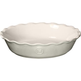 Emile Henry HR Modern Classics 9 Inch Pie Dish in Pearl Gray at Nordstrom