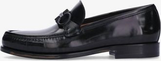 Ferragamo Mens Leather Shoes In Black