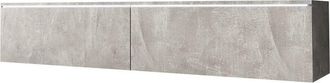 Mirjan24 Mobilier1 - Mueble Tv Sarasota 120, Hormig&oacute;n, N&uacute;mero De Puertas: 0, N&uacute;mero De Cajones: 0, 140x30x33cm