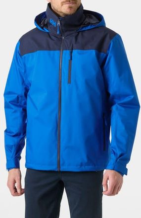 Helly Hansen Crew 2.0 Hooded Waterproof Midlayer Sailing Jacket in Cobalt 2.0 at Nordstrom, Size X-Large