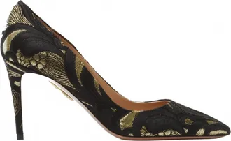 Aquazzura Womens Simply Irresistible Pump In Black/gold