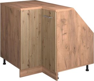 Vicco Armario Para Techo Inclinado Armario De Esquina Rion, Roble Artesanal, 75.6 X 81.6 Cm Con 1 Puerta, Carcasa Del Armario 60 Cm De Profundidad, Vicco