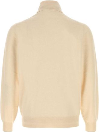 Brunello Cucinelli Burro+nebbia Exterior: Cashmere Maglieria Sweater