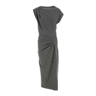Isabel Marant Dames, Jurken, Grijs, Maat: S Wol