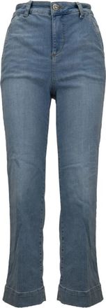 Liu Jo Bootcut Jeans met Rits en Knoopsluiting - Dames - Bootcut Jeans - Blauw - W29 - Katoen - Jeans