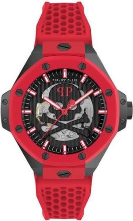 Philipp Plein $keleton Royal Silicone Strap Watch, 46mm in Black at Nordstrom Rack