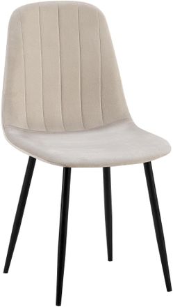 Clp Silla De Comedor Baxter En Terciopelo Gris