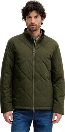 Barbour Jassen, Heren, Groen, S, Polyester, City Harrington Quilted Jacket