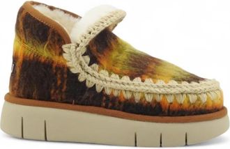 Mou Stivaletto - Dames - Winterlaarzen - Bruin - 40 EU - Leer - Schoenen
