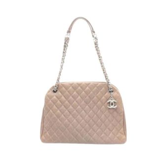 Chanel Pre-owned Shoulder Bags, female, Beige, Size: ONE SIZE Pre-owned Matelasse Shoulder Bag