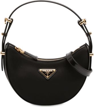 Prada Pre-owned Prada Small Re Nylon and Leather Arque Satchel V46K2JKKF027G92G