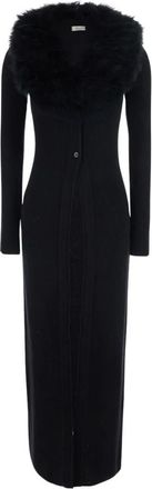 Blumarine Gebreide jurk - Dames - Kleedjes - Zwart - S - Wol - Kleedjes