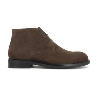 Kazar Schoenen, Heren, Beige, 46 EU, Leer, Lace-Up Enkellaarzen