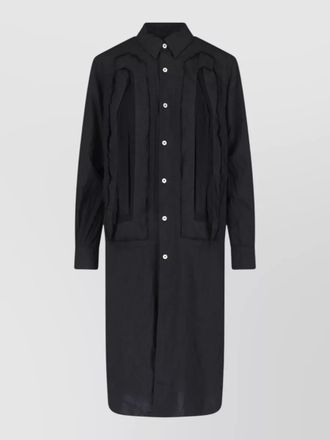 Comme Des Gar&ccedil;ons panel detail dress long sleeves midi